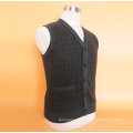 Yak Wool/Cashmere V Neck Cardigan Waistcoat/Garment/Clothing/Knitwear